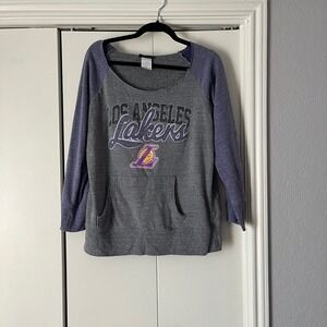 Los Angeles‎ Lakers 5th & Ocean Pullover Sweatshirt Pocket Womens XL